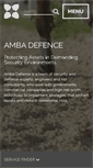 Mobile Screenshot of amba-defence.com