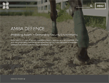 Tablet Screenshot of amba-defence.com